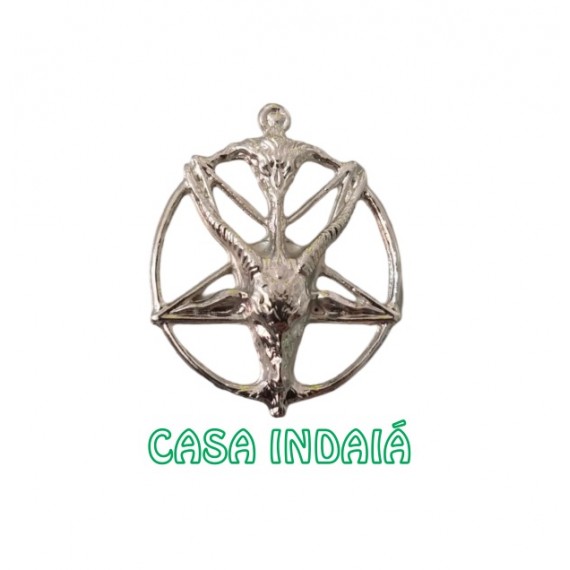 Medalha Baphomet Prateada